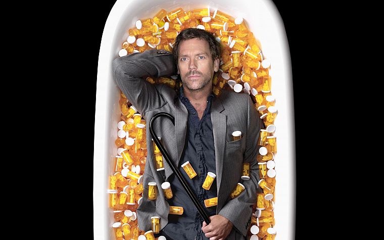 doctor, vicodin, Hugh Laurie, pills, Gregory House, House M.D. - desktop wallpaper