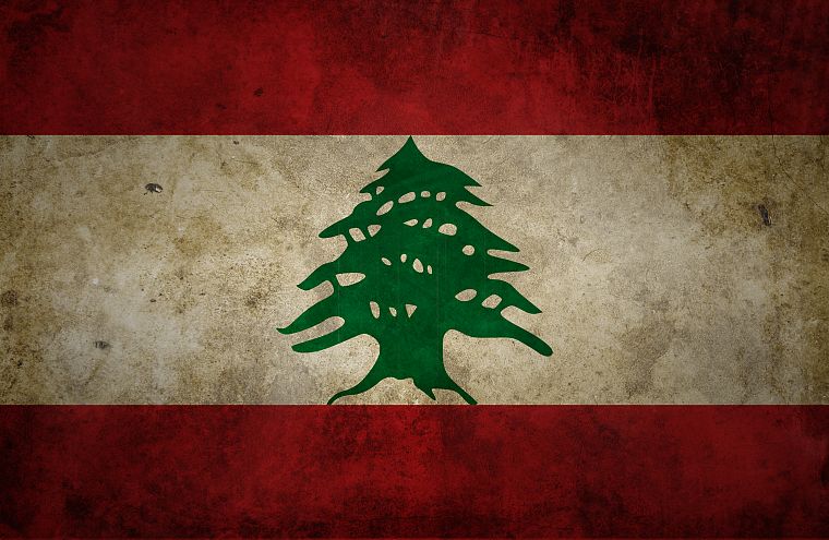 grunge, flags, Lebanon - desktop wallpaper