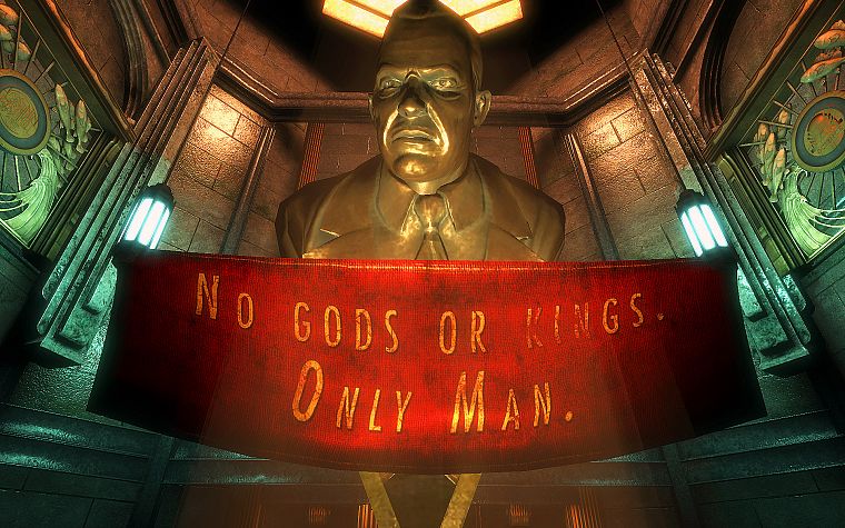 video games, BioShock, slogan - desktop wallpaper
