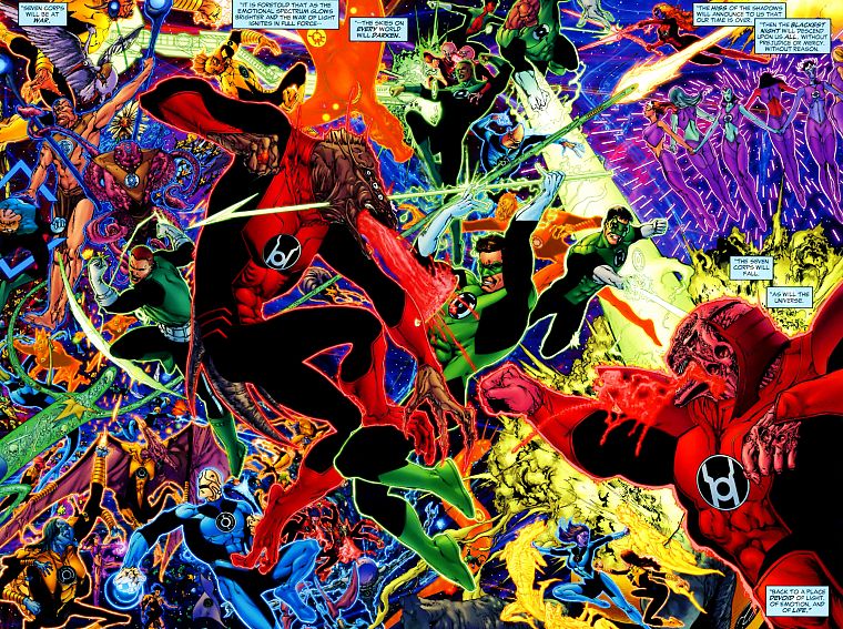 Green Lantern, DC Comics, Red Lantern Corps - desktop wallpaper