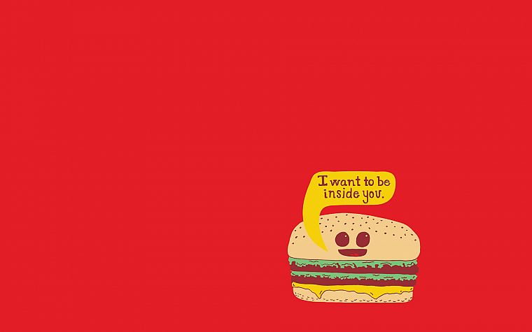 funny, hamburgers - desktop wallpaper
