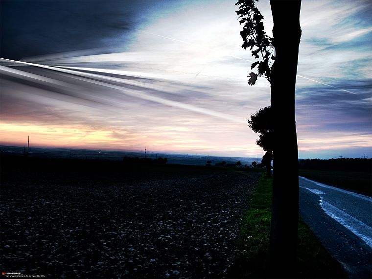 roads, skyscapes - desktop wallpaper