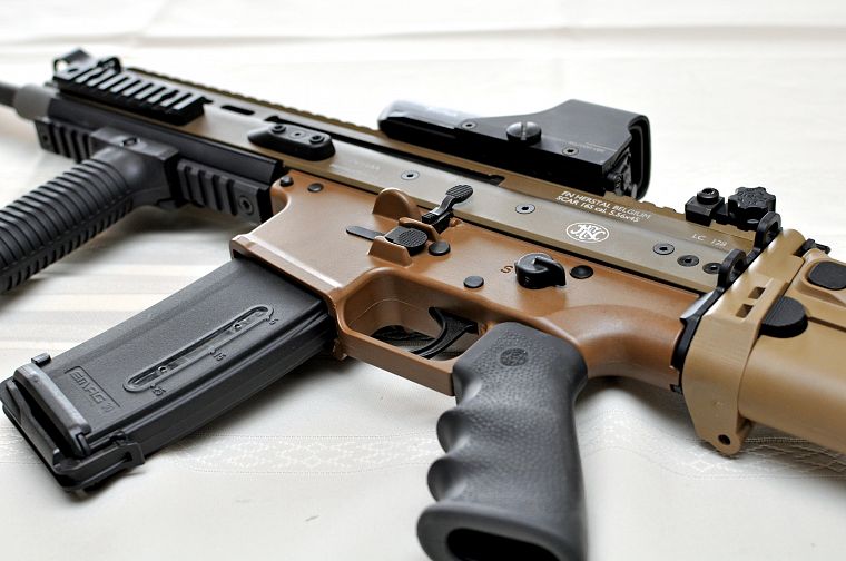 rifles, guns, weapons, eotech, 5, 56x45mm, SCAR-L - desktop wallpaper