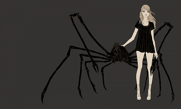 artwork, japanese spider crab, grey background, somefield, Barnaby Ward - desktop wallpaper