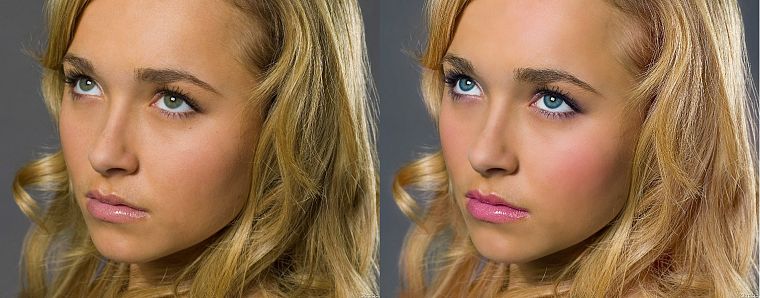 blondes, women, actress, Hayden Panettiere, celebrity, faces - desktop wallpaper