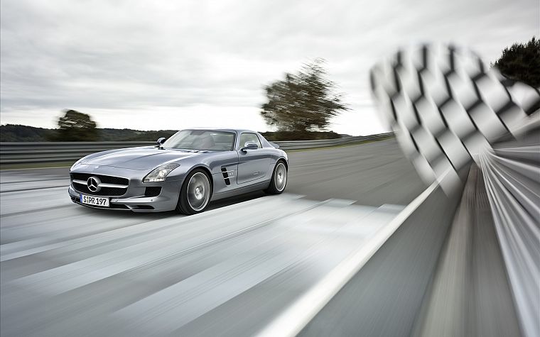 cars, vehicles, Mercedes-Benz SLS AMG E-Cell - desktop wallpaper