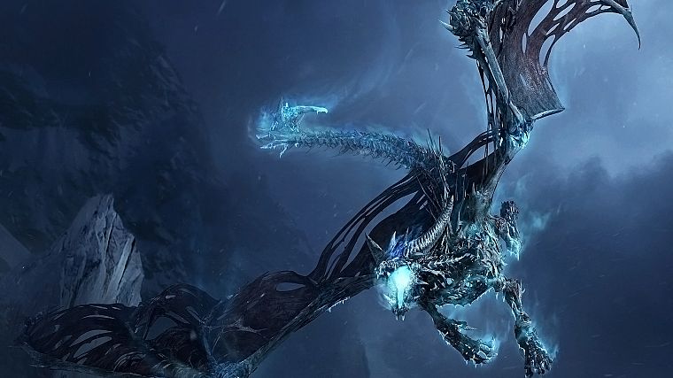 dragons, World of Warcraft, Blizzard Entertainment, World of Warcraft: Wrath of the Lich King - desktop wallpaper
