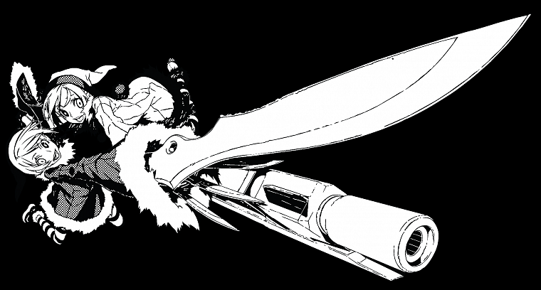 guns, transparent, grayscale, knives, Dogs: Bullets and Carnage, children, anime vectors - desktop wallpaper