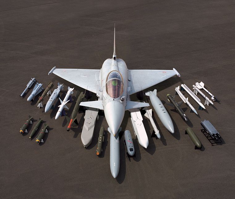 aircraft, bombs, Eurofighter Typhoon, vehicles, jet aircraft - desktop wallpaper