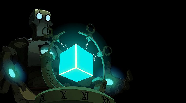 light, blue, robots, nox, Wakfu, cubes, anime - desktop wallpaper