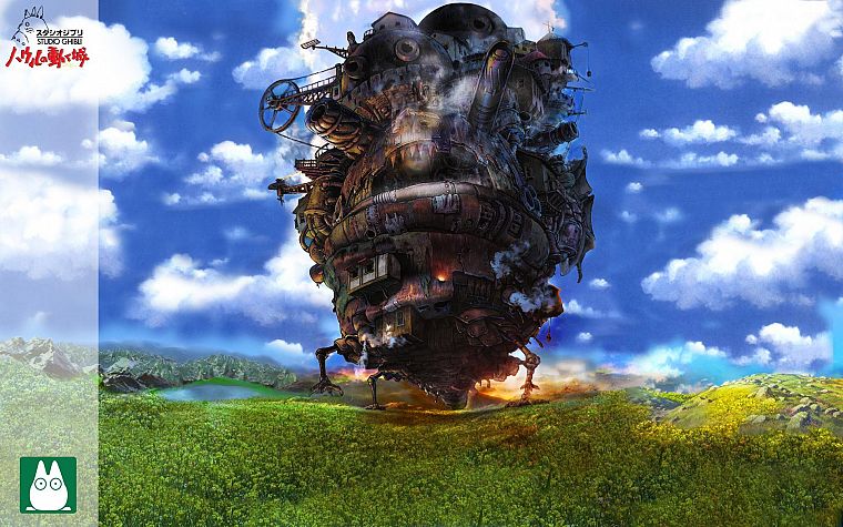 steampunk, Studio Ghibli, Howl's Moving Castle - desktop wallpaper
