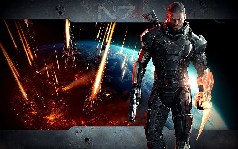 Mass Effect, BioWare, N7, Mass Effect 3, Commander Shepard - desktop wallpaper