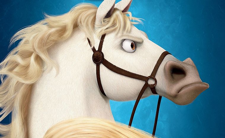 cartoons, horses, Tangled - desktop wallpaper