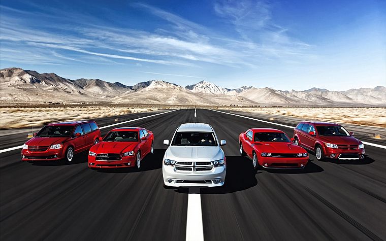 cars, Dodge, roads, Dodge Charger R/T, Dodge Challenger RT, Dodge Durango - desktop wallpaper
