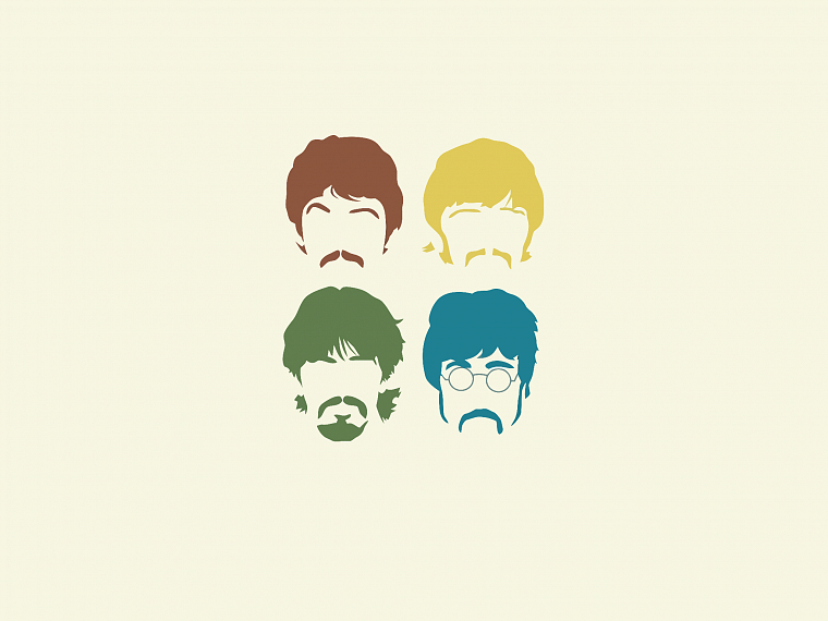minimalistic, The Beatles - desktop wallpaper