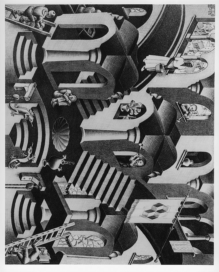MC Escher - desktop wallpaper