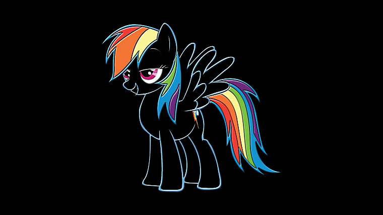 My Little Pony, line, Rainbow Dash - desktop wallpaper