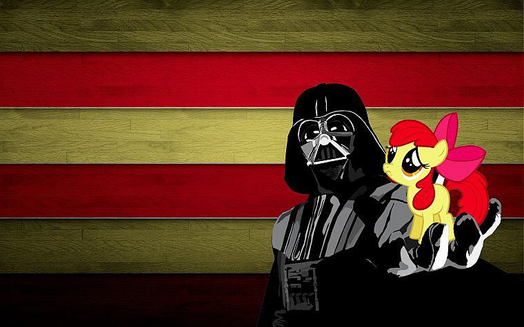 Darth Vader, My Little Pony, Applebloom - desktop wallpaper