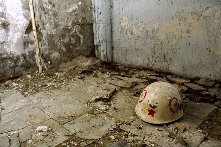 nuclear, Soviet, helmet, Pripyat, Chernobyl - desktop wallpaper