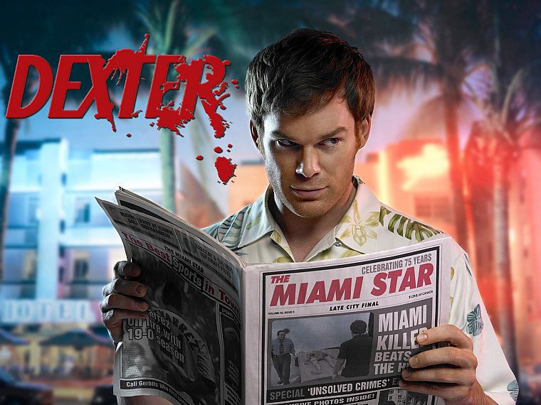 Dexter, Michael C. Hall, newspapers, Dexter Morgan - desktop wallpaper