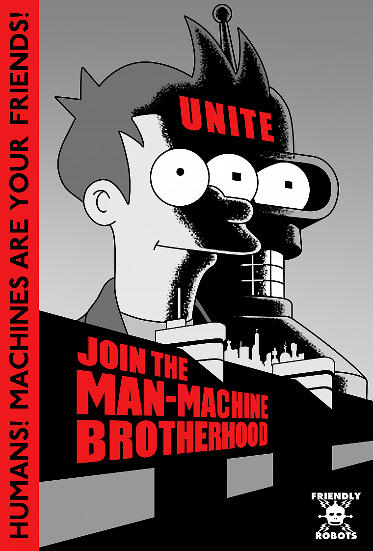 Futurama, Bender, posters, Philip J. Fry - desktop wallpaper