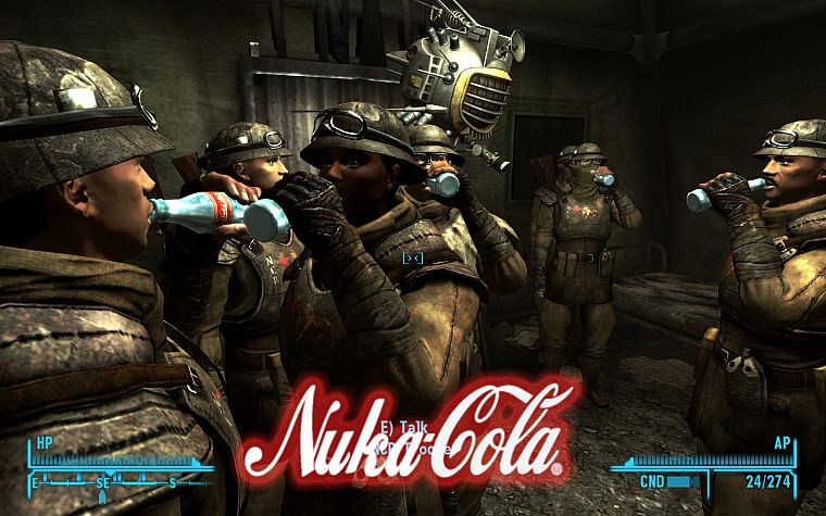 soldiers, video games, Fallout, enclave, Nuka Cola Quantum - desktop wallpaper