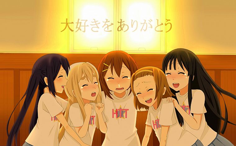 K-ON!, Hirasawa Yui, Akiyama Mio, Tainaka Ritsu, Kotobuki Tsumugi, Nakano Azusa, anime girls - desktop wallpaper