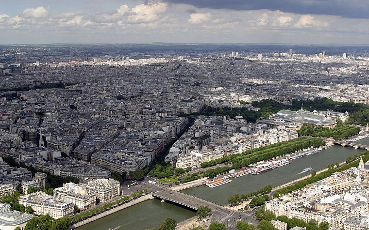 Paris, cityscapes, urban, buildings, Europe, panorama, Seine, cities - desktop wallpaper