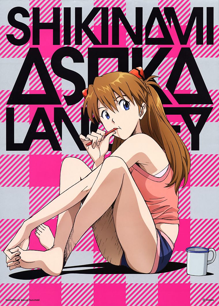 Neon Genesis Evangelion, Asuka Langley Soryu, EVAs - desktop wallpaper