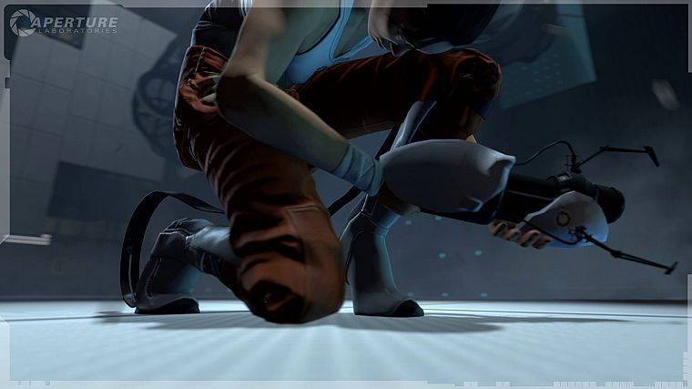 Chell, Portal 2 - desktop wallpaper