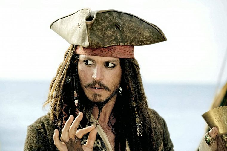 Pirates of the Caribbean, Johnny Depp, Captain Jack Sparrow - desktop wallpaper