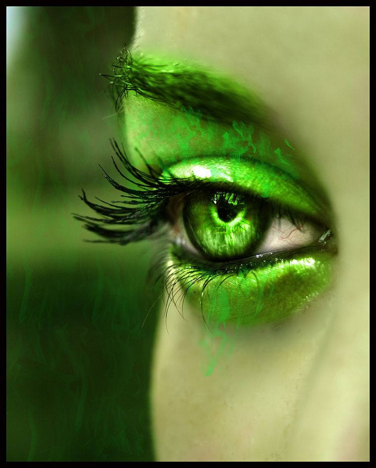 green, eyes, green eyes - desktop wallpaper