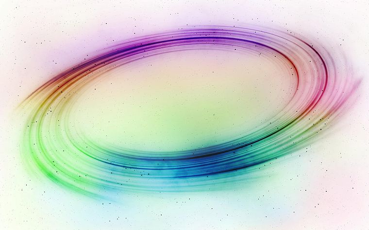 circles, rainbows - desktop wallpaper