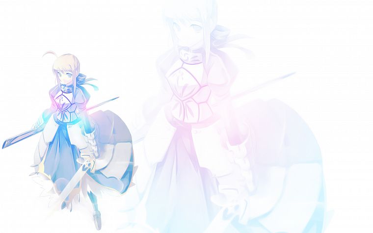 Fate/Stay Night, anime, Saber, Fate series - desktop wallpaper
