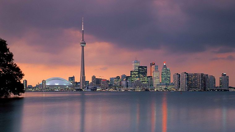 skylines, Canada, Toronto - desktop wallpaper