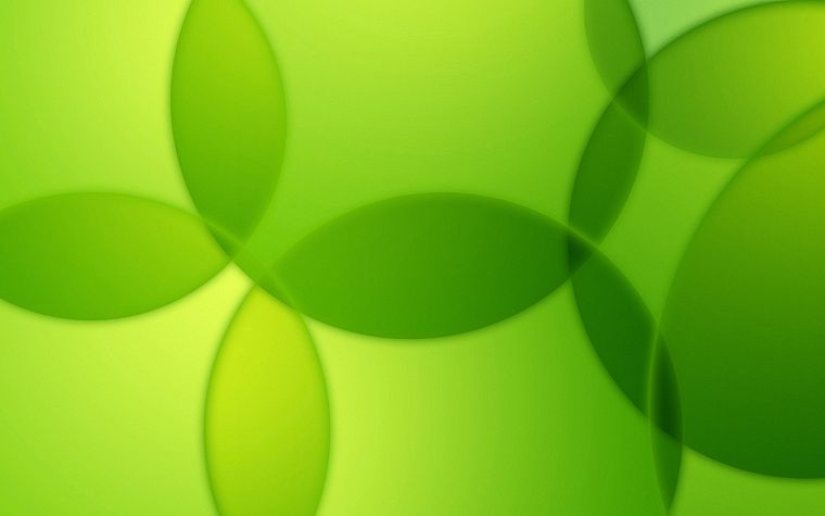 green, abstract, bubbles - desktop wallpaper