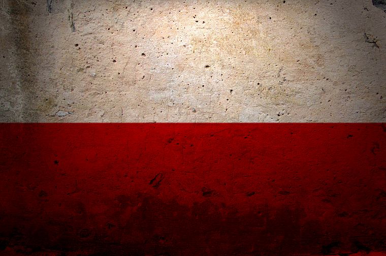 red, white, grunge, flags, Polish, Poland - desktop wallpaper