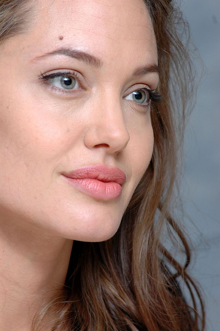 Angelina Jolie, faces - desktop wallpaper