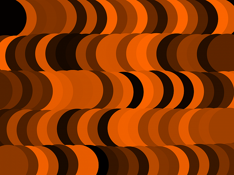 abstract, orange, illusions - desktop wallpaper
