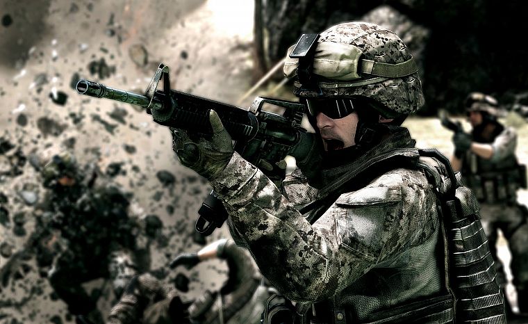 guns, Battlefield 3 - desktop wallpaper