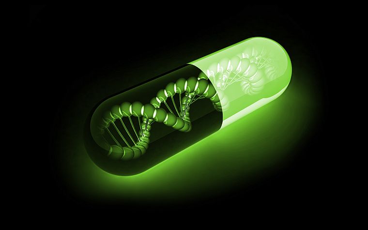 pills, DNA - desktop wallpaper