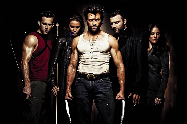 X-Men, Wolverine, Gambit, Hugh Jackman, Ryan Reynolds, X-Men: Origins, Taylor Kitsch - desktop wallpaper