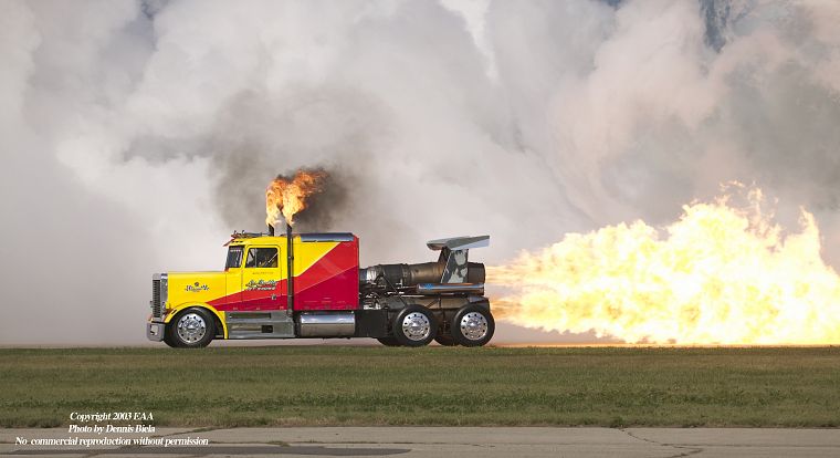 flames, fire, trucks, vehicles, jet aircraft - desktop wallpaper