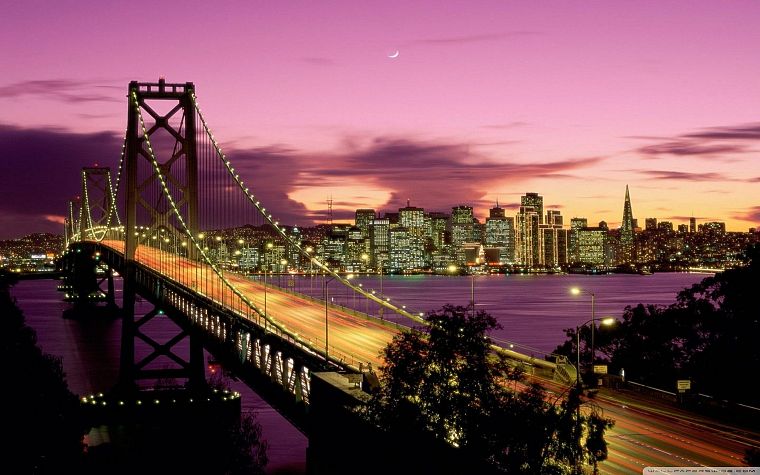 bridges, California, San Francisco - desktop wallpaper