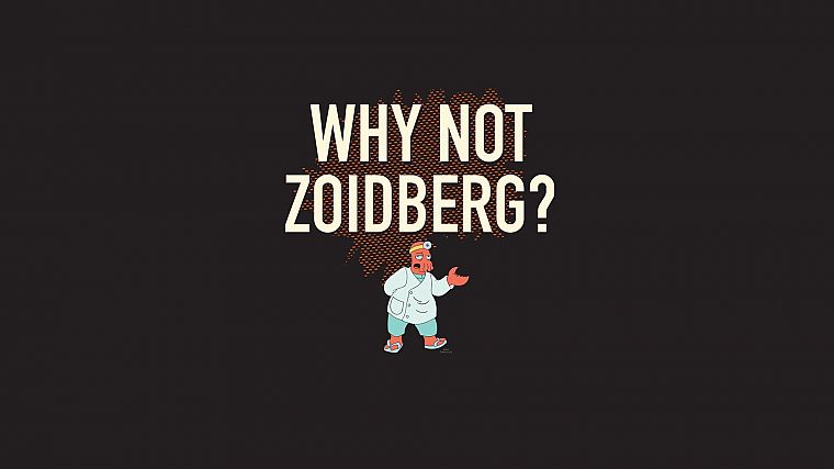 Futurama, text, Dr Zoidberg - desktop wallpaper