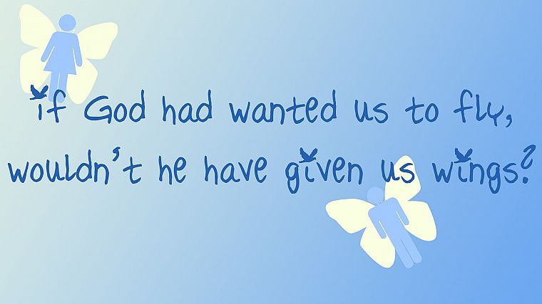 blue, wings, quotes, peace, God, littleTeufel - desktop wallpaper
