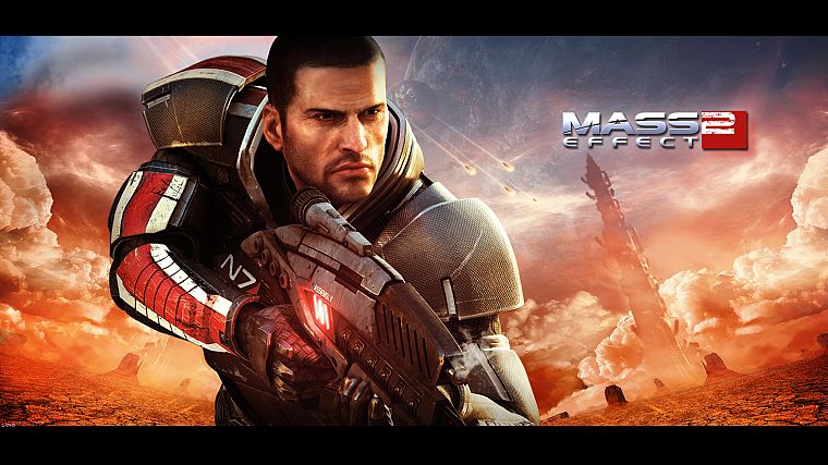 Mass Effect 2, Commander Shepard - desktop wallpaper
