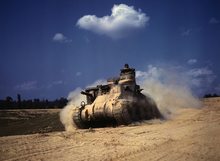 armored vehicle, M4 Sherman - desktop wallpaper
