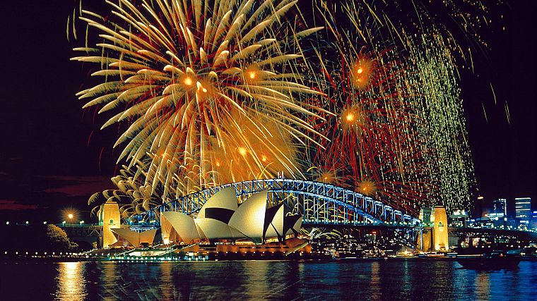 fireworks, Sydney, cities - desktop wallpaper