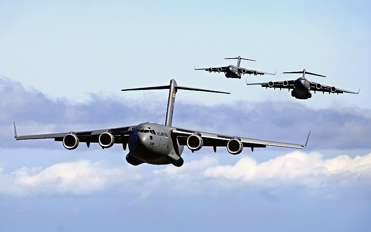 aircraft, military, United States Air Force, vehicles, transportation, C-17 Globemaster, air force - desktop wallpaper